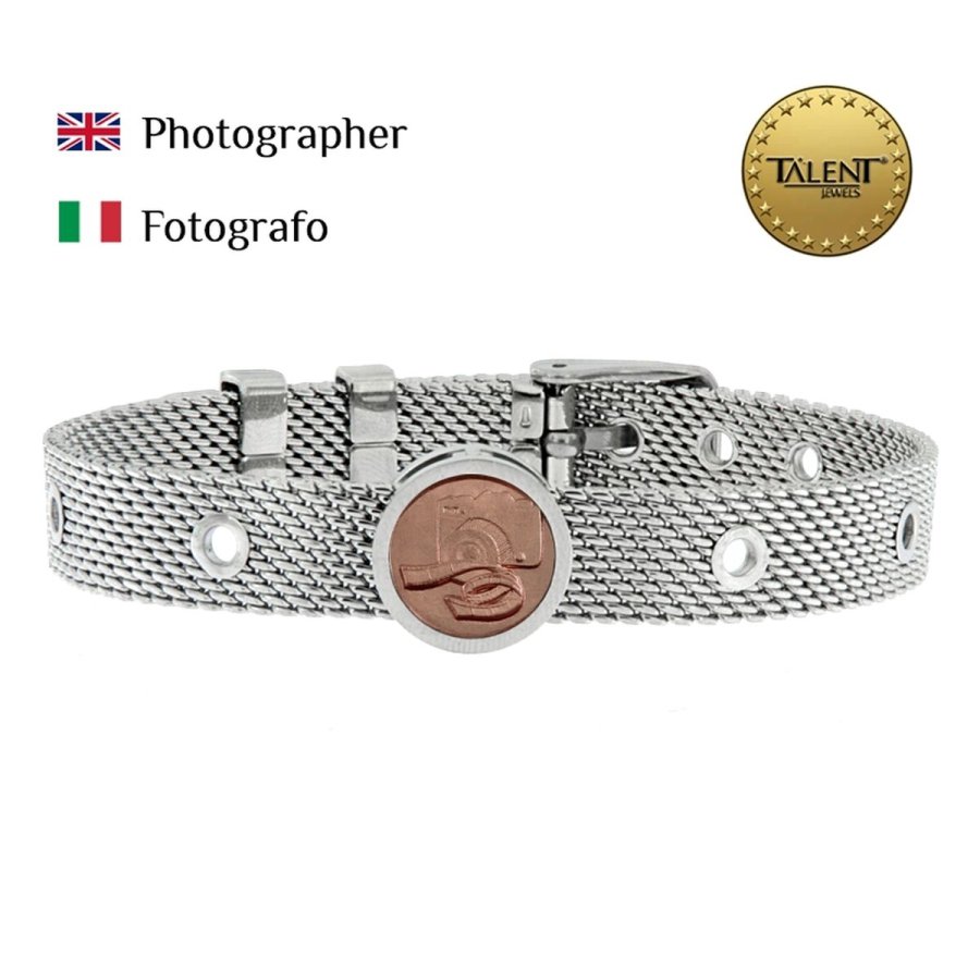 Unisex armbnd Photographer Talent Jewels TJA-3-07-02-1-235 Slvfarvet #2