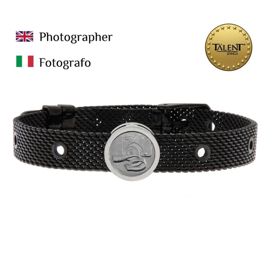 Unisex armbnd Photographer Talent Jewels TJA-3-07-03-2-235 Sort #2