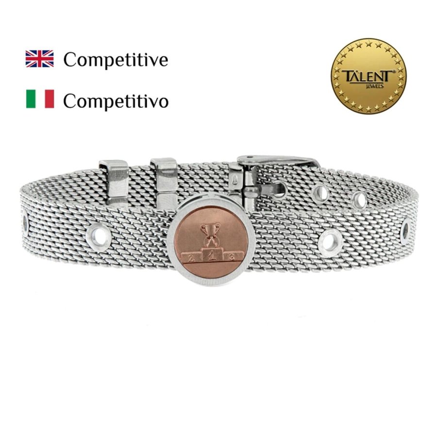 Unisex armbnd Competitive Talent Jewels TJA-5-04-02-1-235 Slvfarvet #2