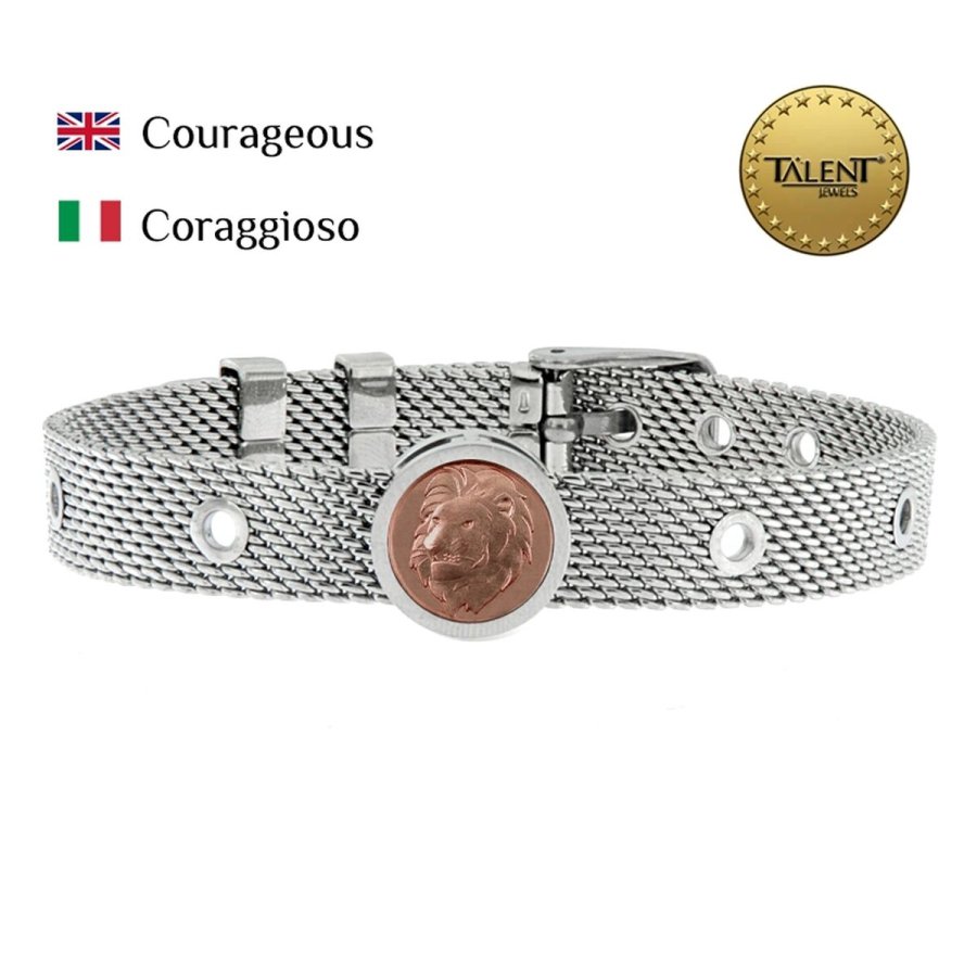 Unisex armbnd Courageous Talent Jewels TJA-5-05-02-1-235 Slvfarvet #2