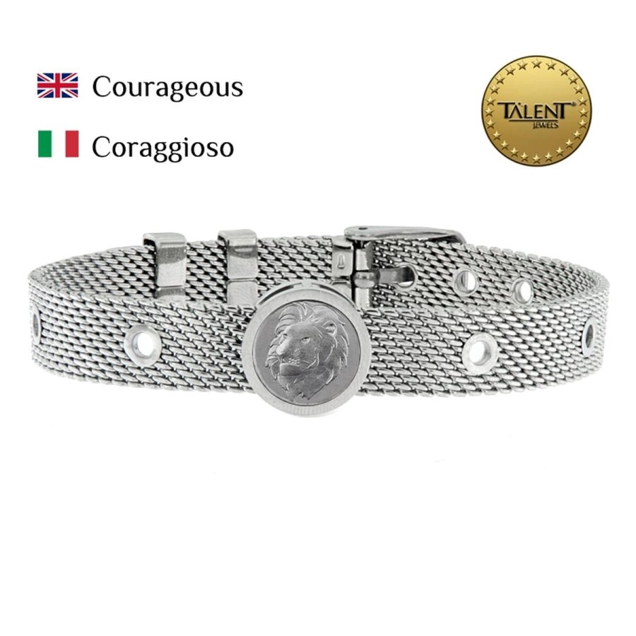 Unisex armbnd Courageous Talent Jewels TJA-5-05-03-1-235 Slvfarvet #2