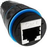 RJ45-Adapter Techly IWP-MD C6-IP68T Sort #1