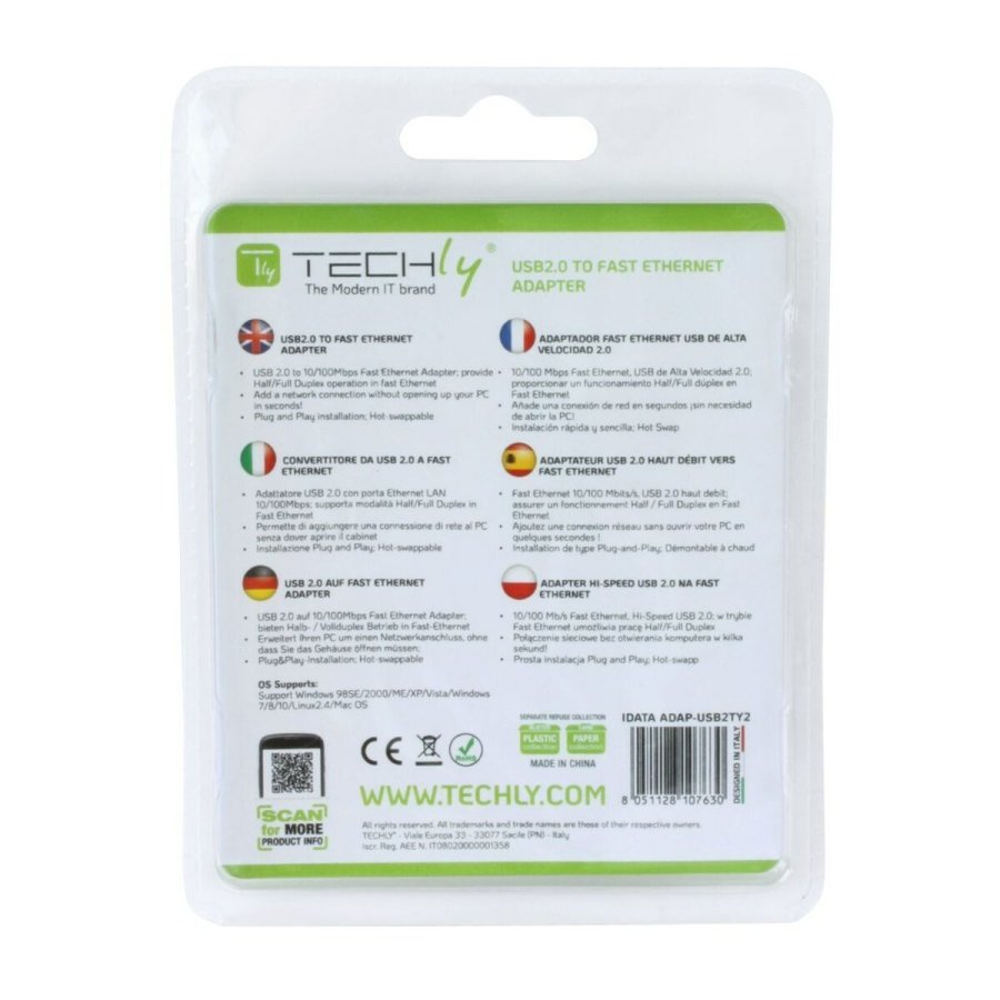USB til ethernet-adapter Techly 107630 15 cm #4