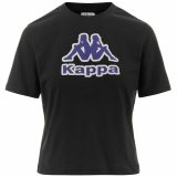 Kortrmet T-shirt til Kvinder Kappa Fabra Sort #1