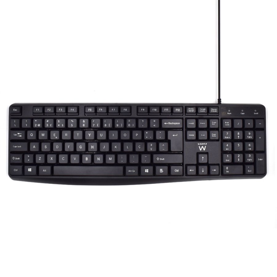 Tastatur Ewent EW3002 Sort Spansk qwerty #1