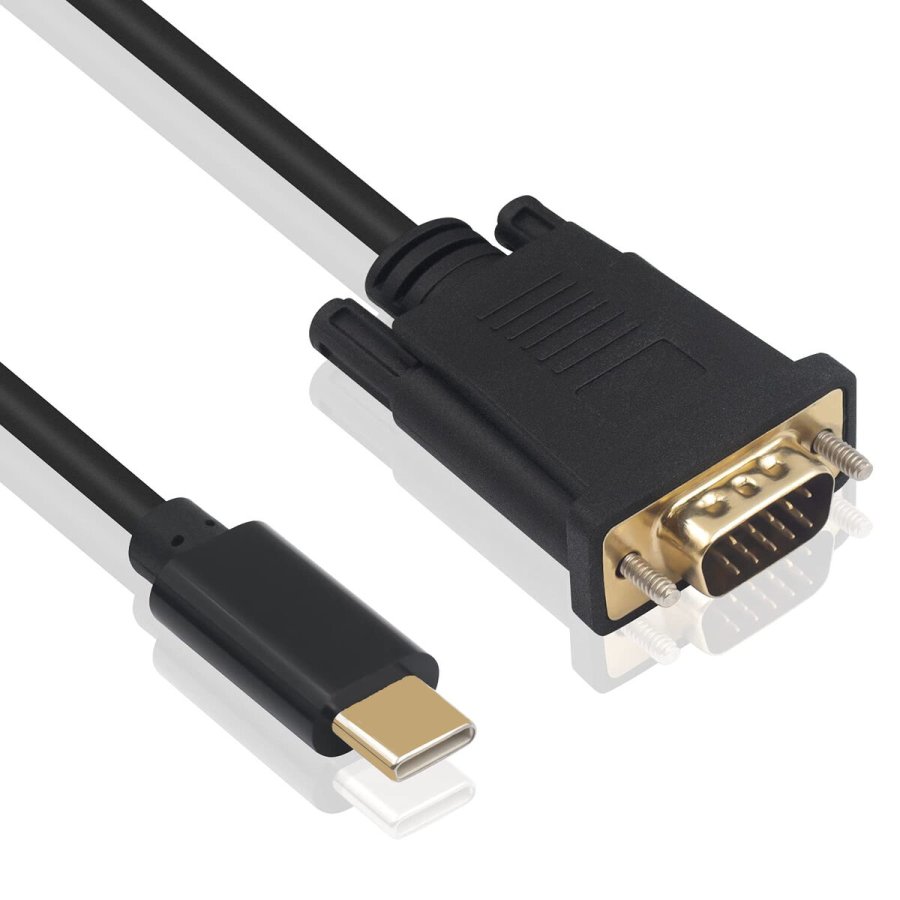 USB-C til VGA-adapter Ewent EC1052 Sort 1,8 m #3
