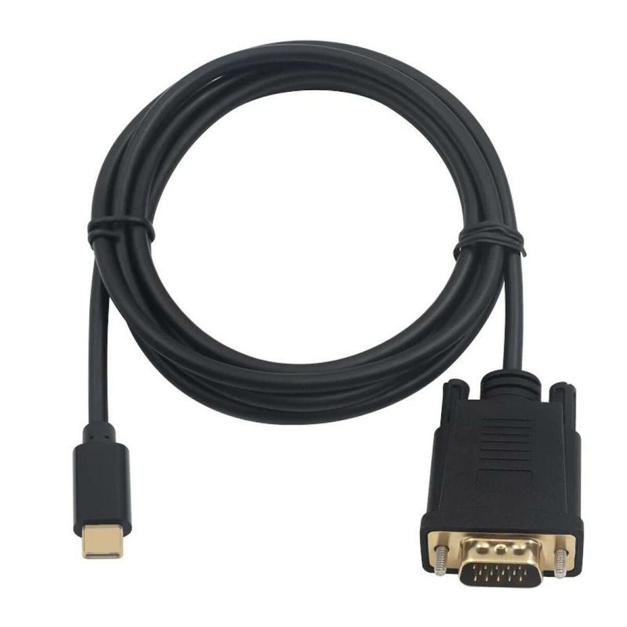 USB-C til VGA-adapter Ewent EC1052 Sort 1,8 m #2
