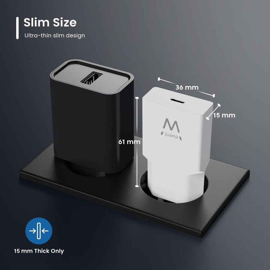 V�goplader Ewent EW1310 Hvid 20 W #3