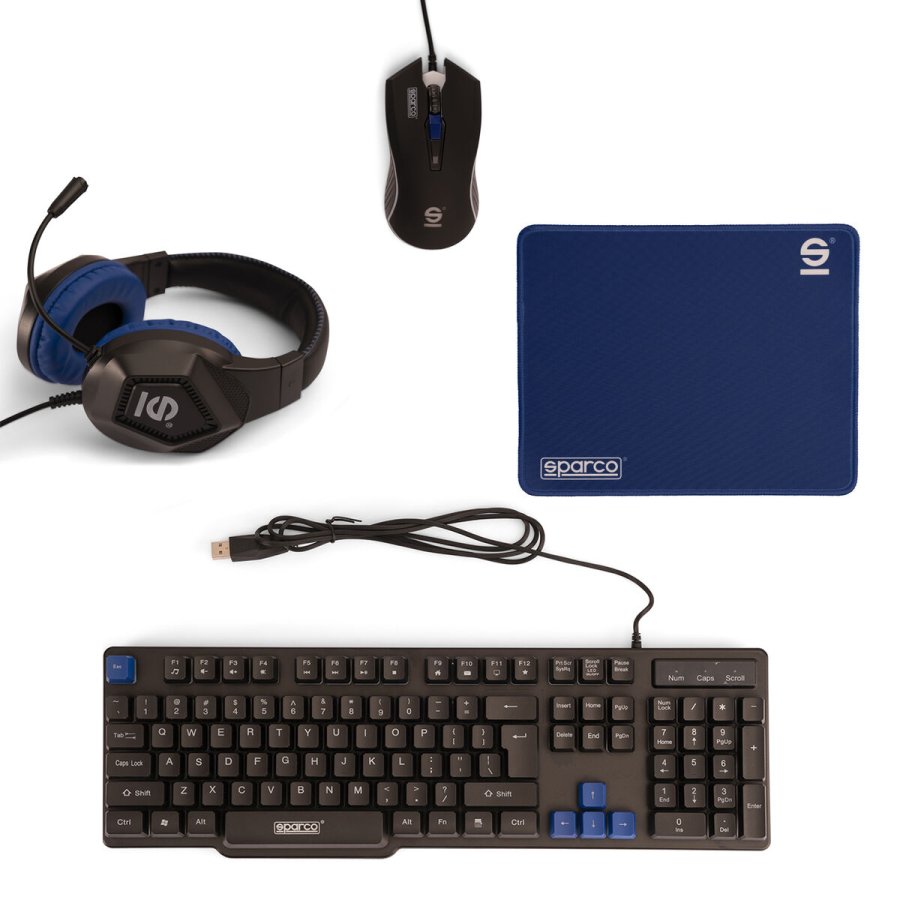 Pakkegaming Sparco SPGAMEKITESP Spansk qwerty #1