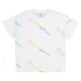 Kortrmet T-shirt til Mnd Champion Crewneck Croptop Strrelse L Hvid #1