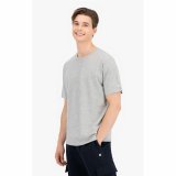 Kort�rmet T-shirt til M�nd Champion Crew-Neck Sort 2 Dele Lysegr� #6