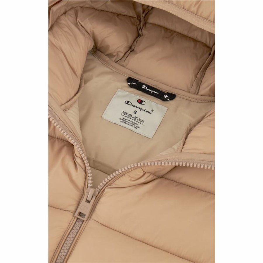 Sportsjakke til damer Champion Hooded Beige #5