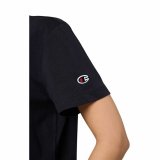 Kortrmet T-shirt til Kvinder Champion Champion Crewneck Sort #4