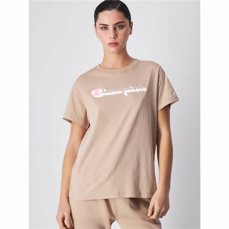 Kortrmet Sport T-shirt Champion Varm hvid #2