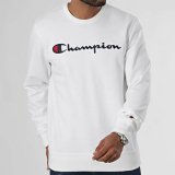 Sweaters uden H�tte til M�nd Champion CREWNECK SWATSHIRT 220254 WHT Hvid #2