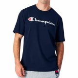 Kortrmet T-shirt til Mnd Champion Champion Crewneck Marinebl #2