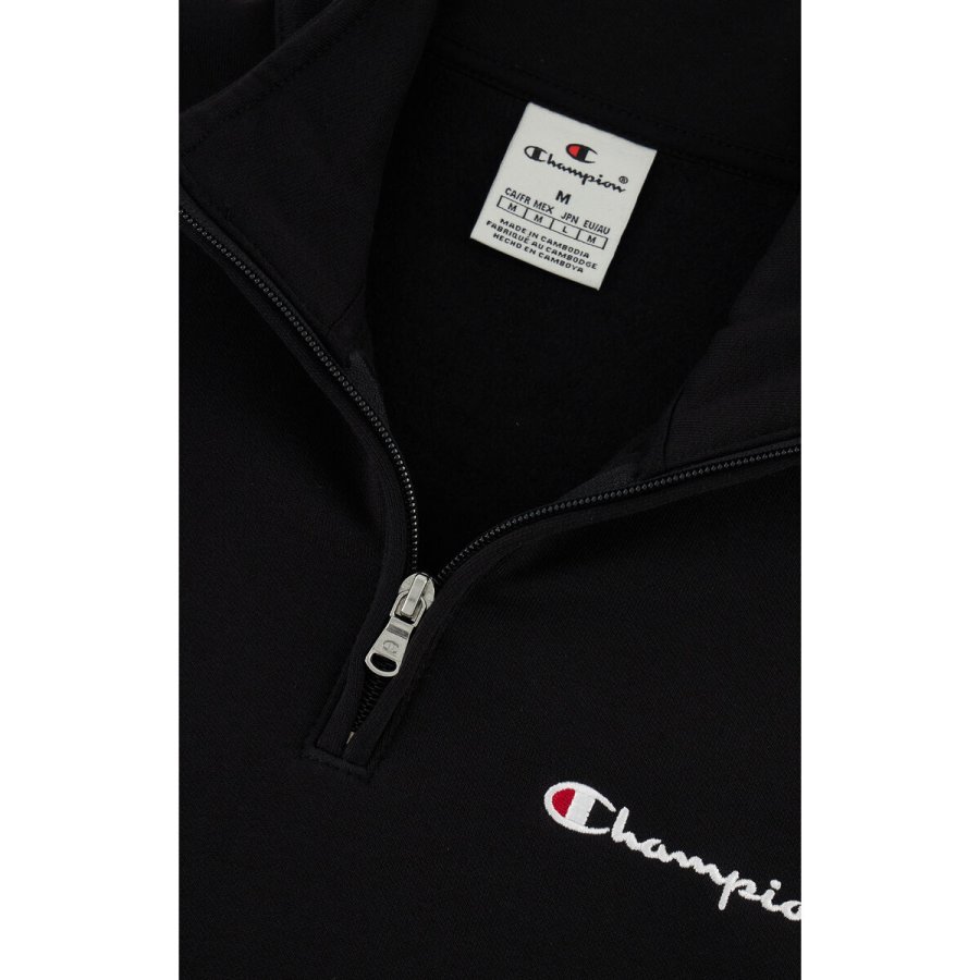 Trning sweatshirt til voksne Champion HALF ZIP SWEATSHIRT 220263 NBK Sort #4