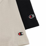 Kortrmet T-shirt til Mnd Champion Sort 2 enheder #5