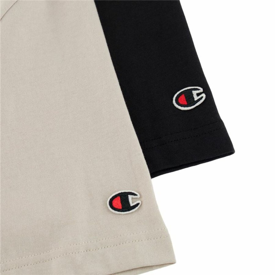 Kortrmet T-shirt til Mnd Champion Sort 2 enheder #5