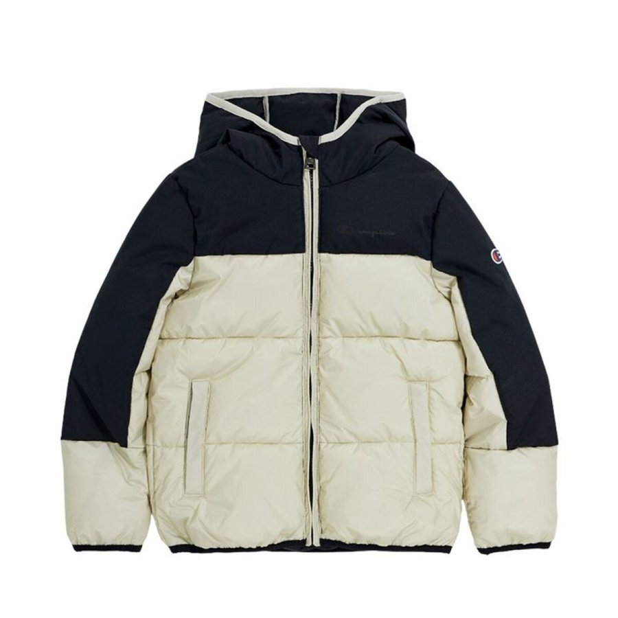 Sport Jakke til Mnd Champion Hooded Beige #1