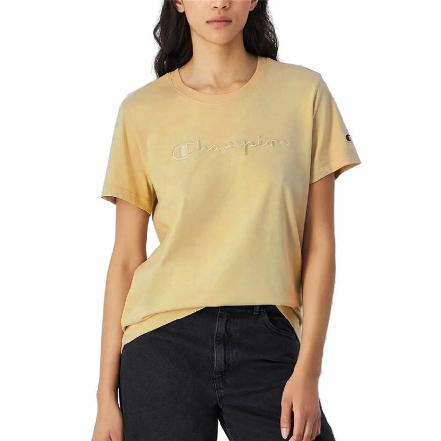 Kortrmet T-shirt til Kvinder Champion Crewneck #1