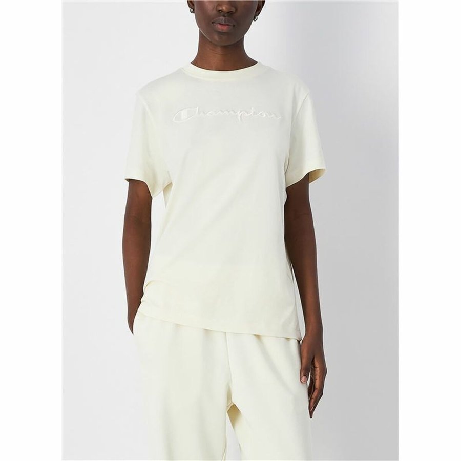 Kortrmet T-shirt til Kvinder Champion Crewneck #2