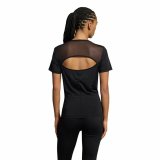 Kortrmet T-shirt til Kvinder Champion Champion Sort #3