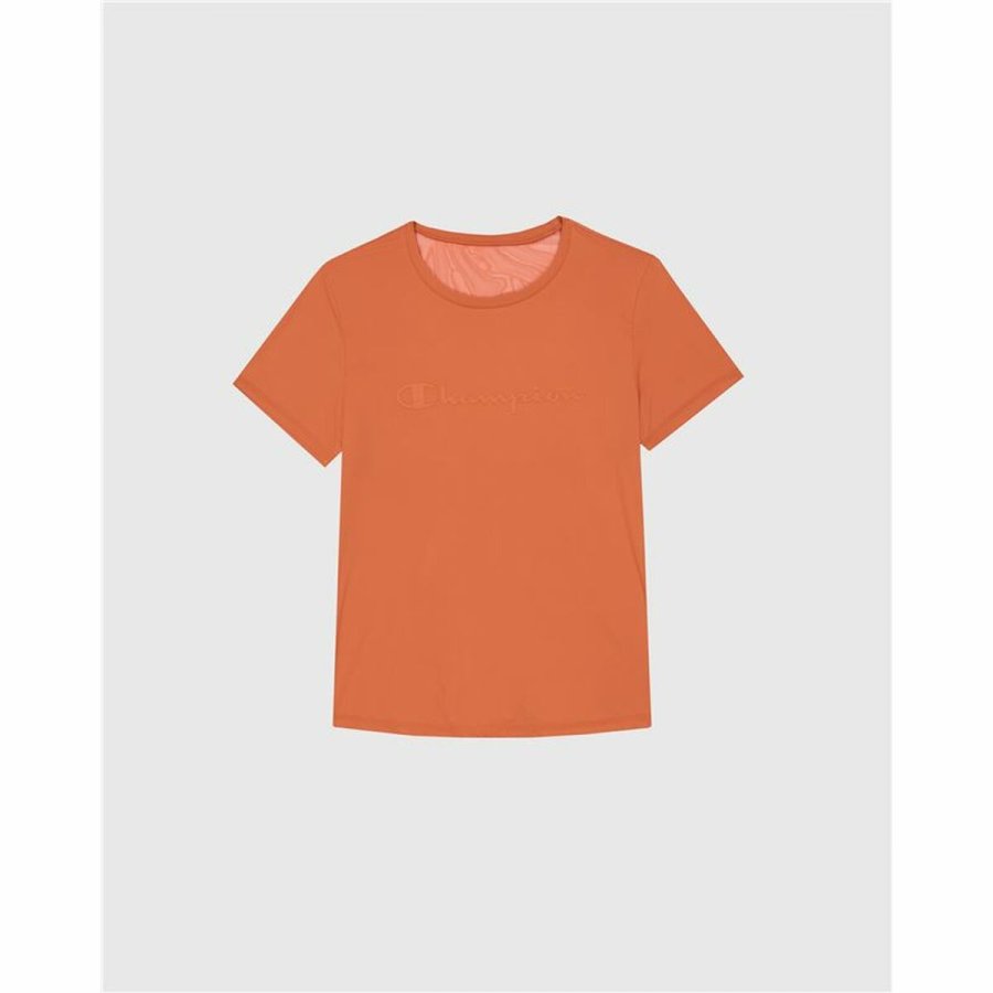 Kortrmet T-shirt til Kvinder Champion SS Orange #2
