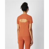 Kortrmet T-shirt til Kvinder Champion SS Orange #4