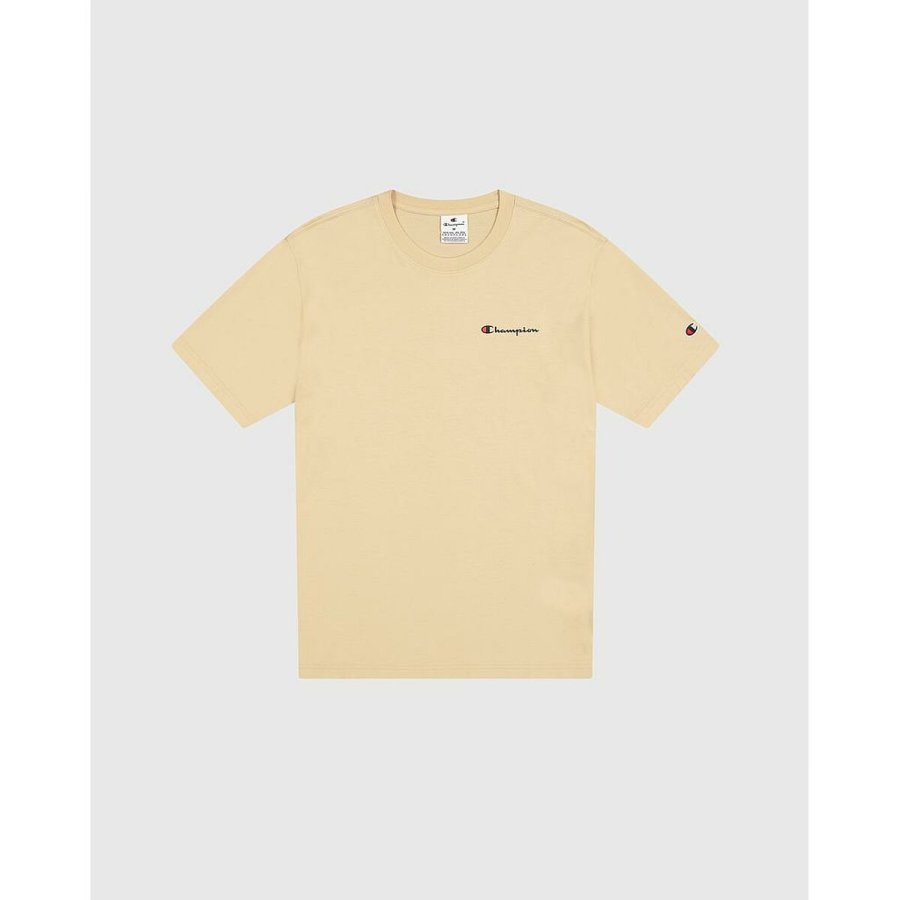 Kort�rmet T-shirt til M�nd Champion CHAMPION SS TEE 220264 WKK Beige #2