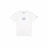 Kortrmet T-shirt til Mnd Champion Hvid #1