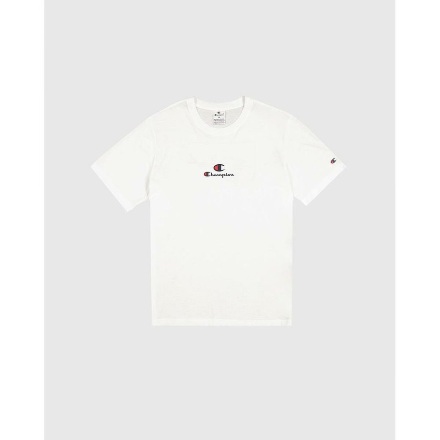 Kort�rmet T-shirt til M�nd Champion CHAMPION SS TEE 220775 Hvid #2