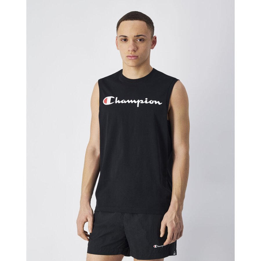 T-shirt til M�nd uden �rmer Champion CHAMPION TANK 220778 NBK Sort #3