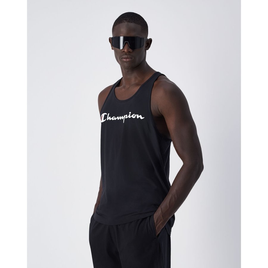 T-shirt til M�nd uden �rmer Champion CHAMPION TANK 220780 NBK Sort #3