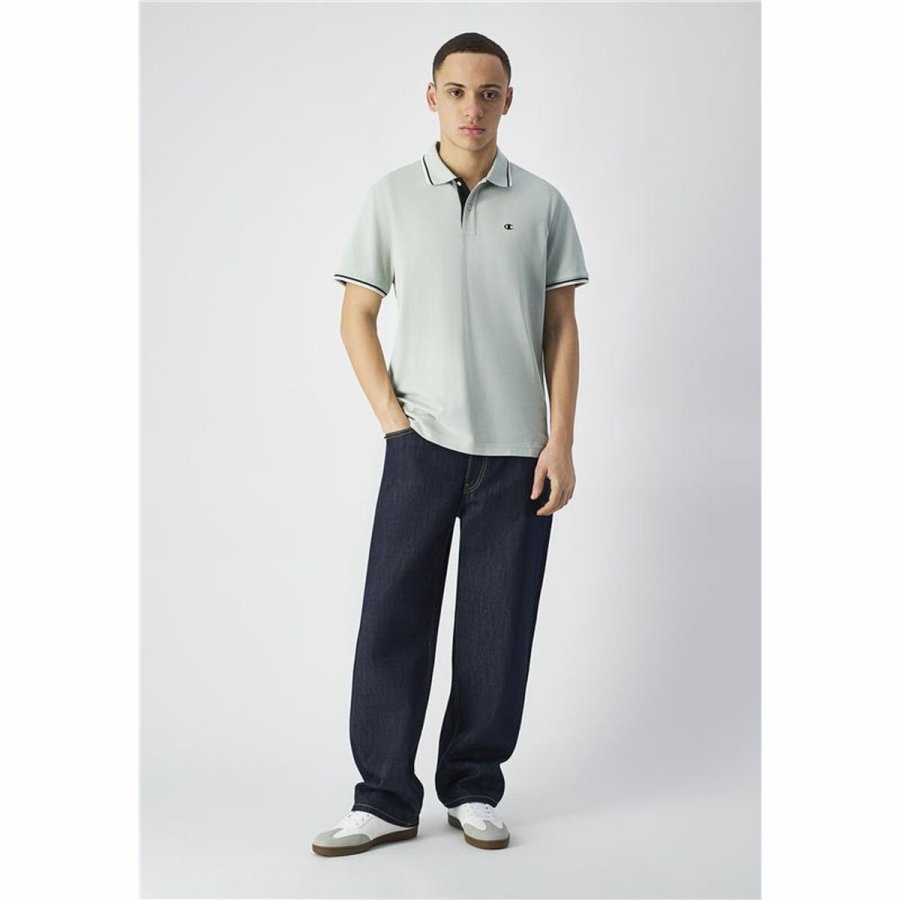 Kortrmet Polotrje til Mnd Champion Hvid #6