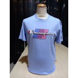 Kort�rmet T-shirt til M�nd Champion CHAMPION SS TEE 221219 PWB Bl� #2
