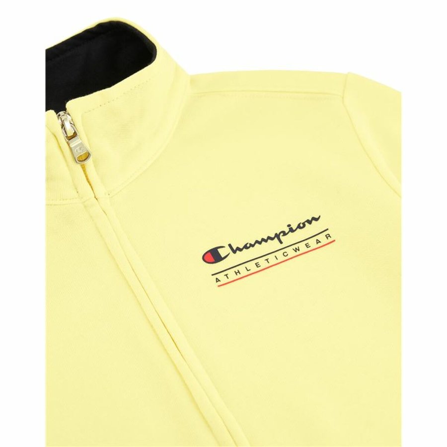 Trningsdragt til brn Champion Champion Full Zip Suit Gul Sort #3