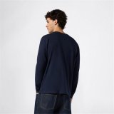 Lang�rmet T-shirt til M�nd Champion 221652-BS501 Marinebl� (S) #3