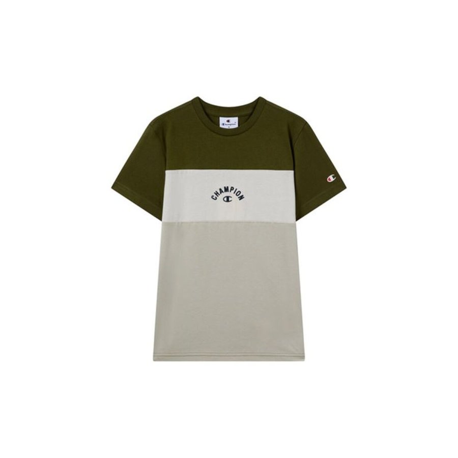 B�rne Kort�rmet T-shirt Champion Icons Plus Oliven #1