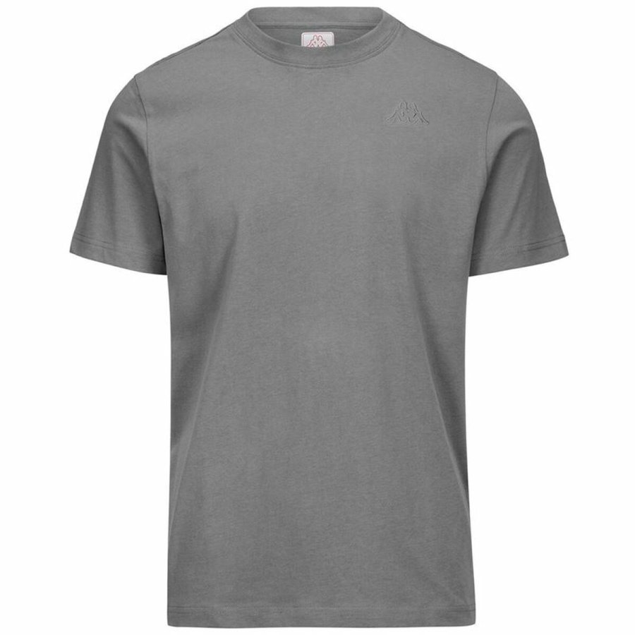 Kort�rmet T-shirt til M�nd Kappa Cafers Slim M�rkegr� #1