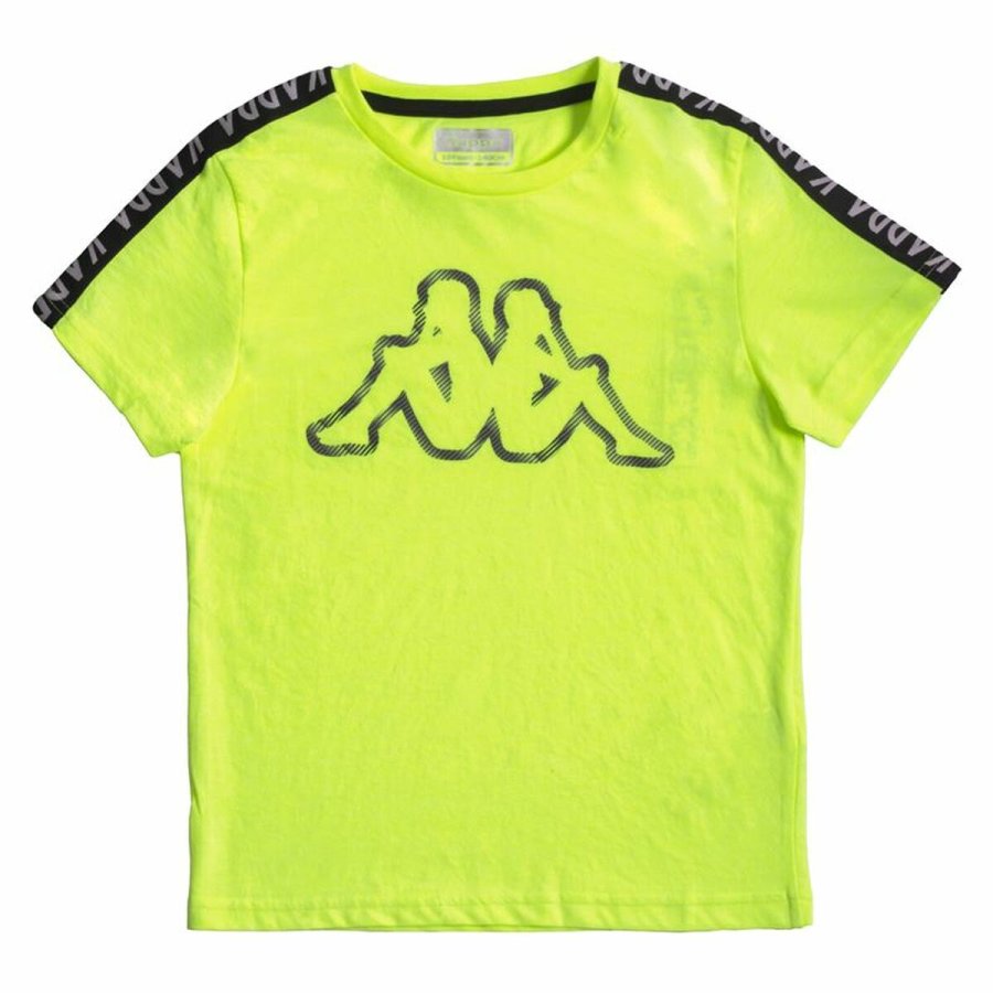 B�rne Kort�rmet T-shirt Kappa Skappa K Limegr�n #1