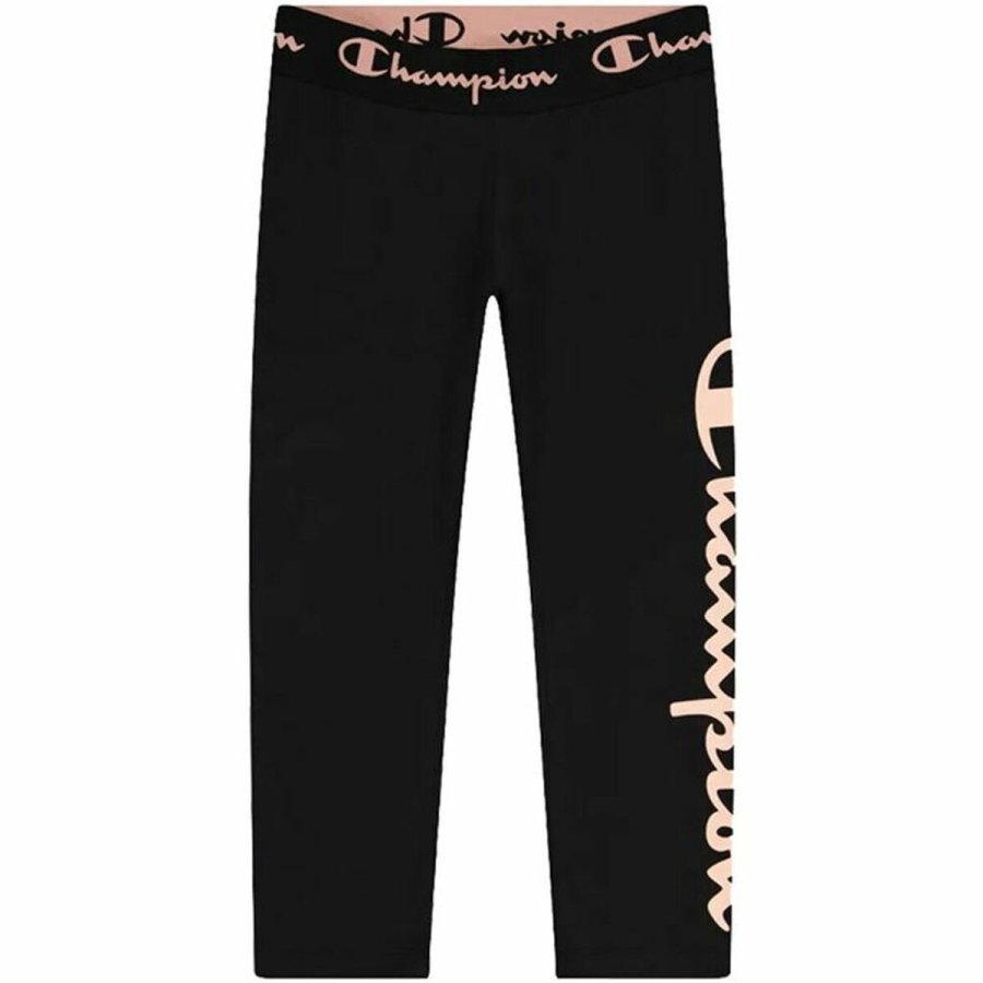 Sport leggins til kvinder Champion Quick-Dry Script Logo Crop Sort #1