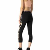 Sport leggins til kvinder Champion Quick-Dry Script Logo Crop Sort #4