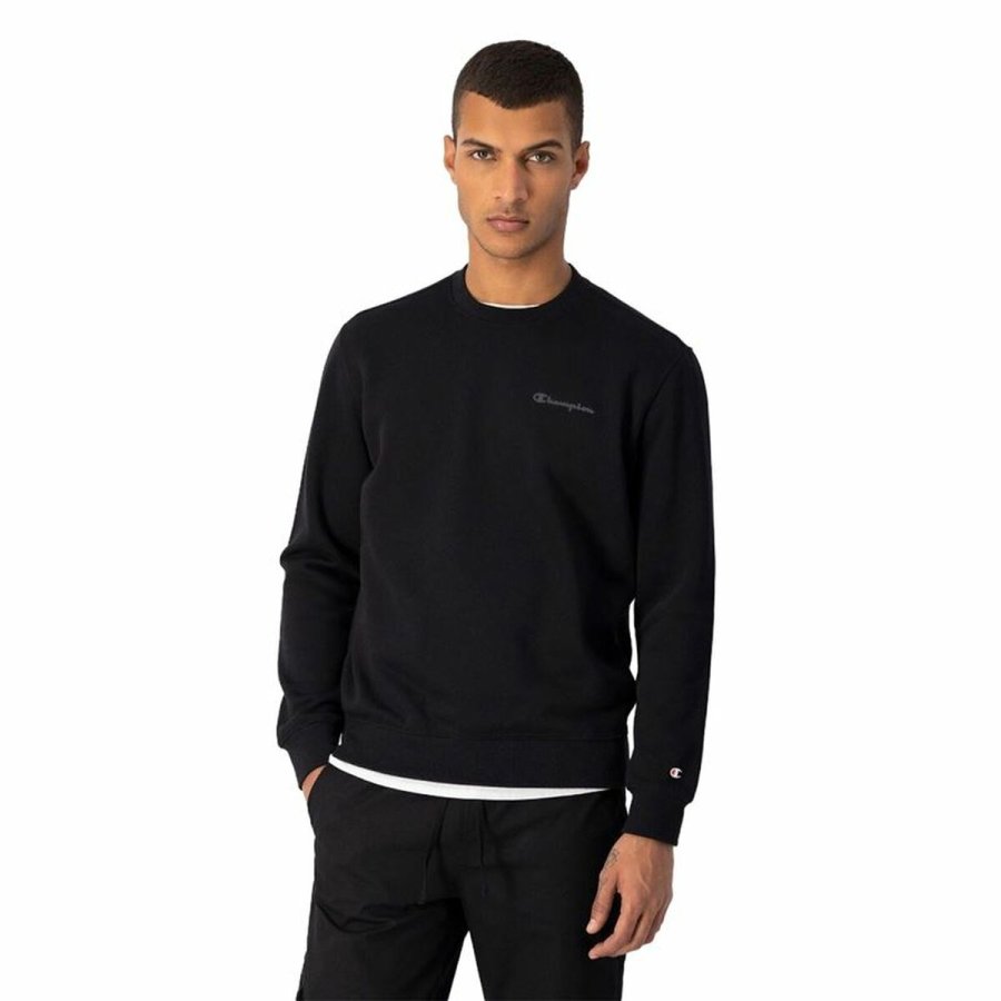 H�ttetr�je til M�nd Champion Crewneck Hvid Sort #1