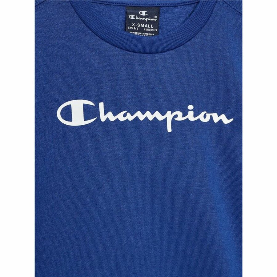 Httetrje til Brn Champion Crewneck Bl Hvid #3