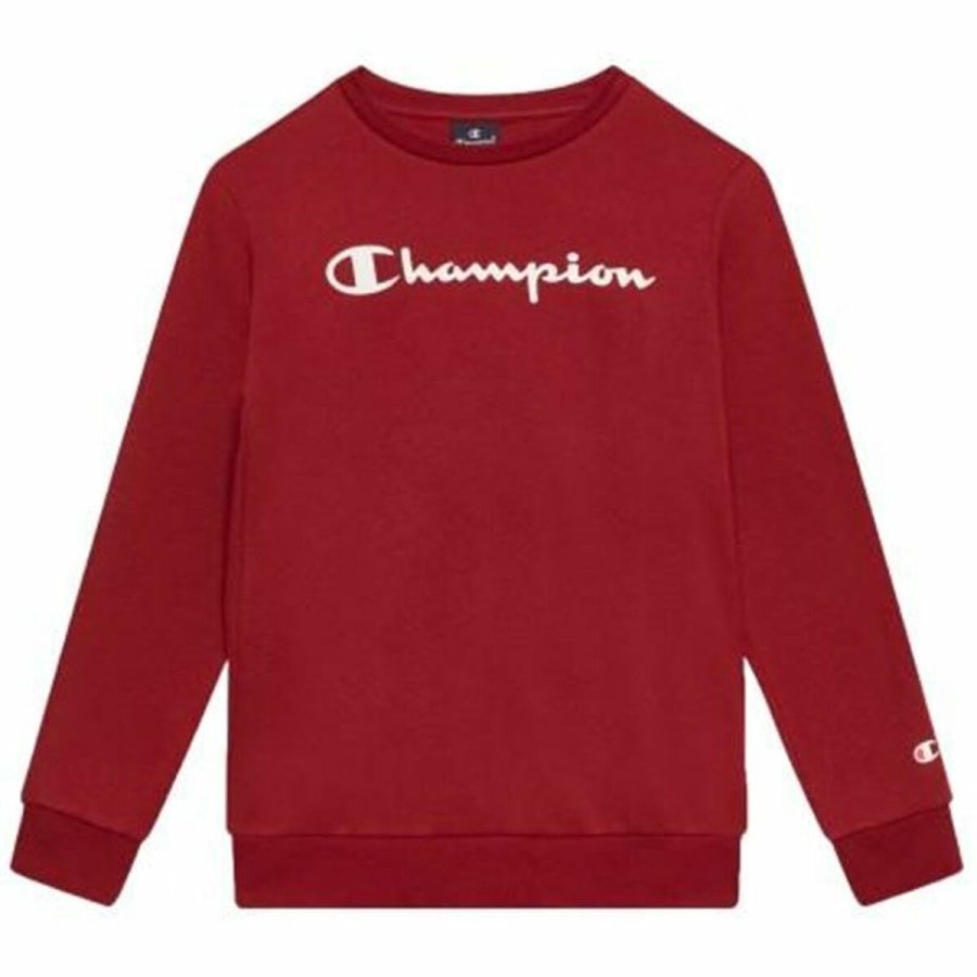Sweatshirt til Brn Champion Crewneck Hvid Rd #1