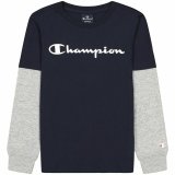 Langrmet T-shirt til Brn Champion Sort #1
