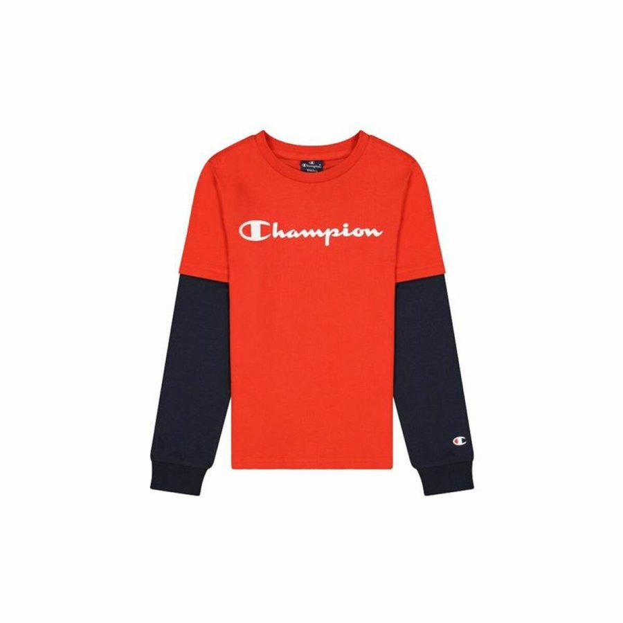 Langrmet T-shirt til Brn Champion Rd #1