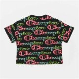 Kortrmet T-shirt til Kvinder Champion Crewneck Croptop Sort #2