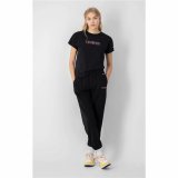 Kort�rmet T-shirt til Kvinder Champion Crewneck Croptop Sort #4